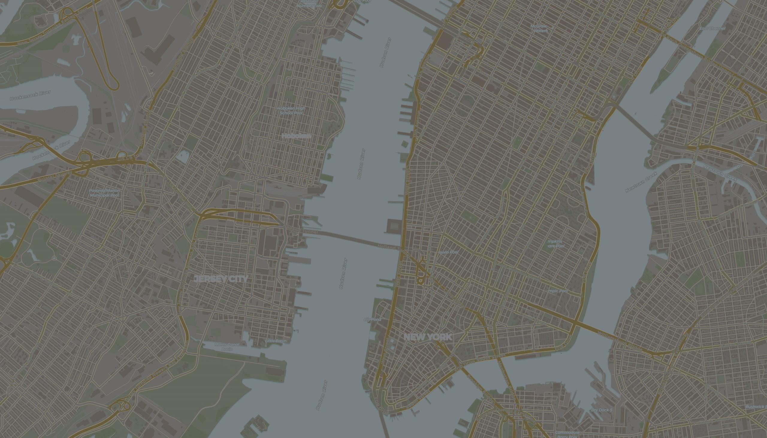 Map of New York City restaurants featured by food creators